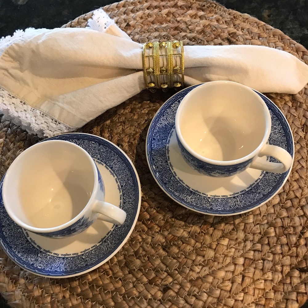 💐💐  Tea for Two Wedgwood Vintage Blue  💐💐 1996 💐